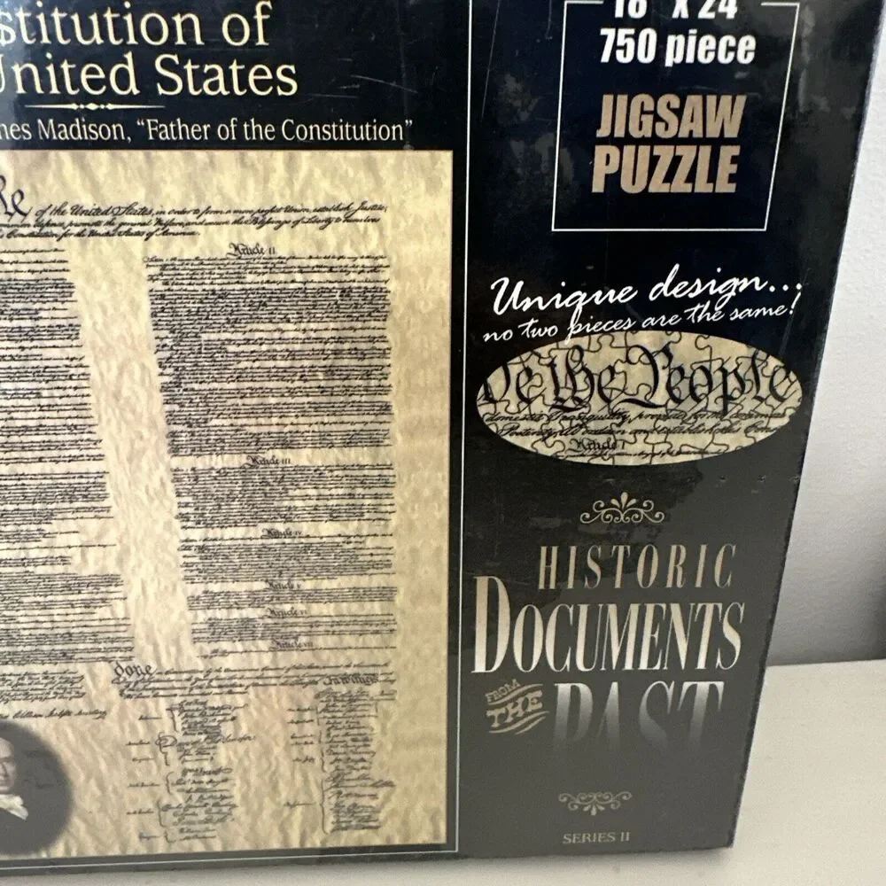 Historic Documents of the Past Puzzle The Constitution of United States NEW